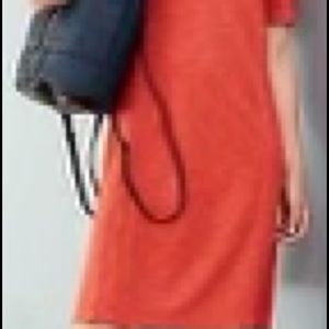 Eileen Fisher Organic Cotton Hemp Twist V-Neck Dress